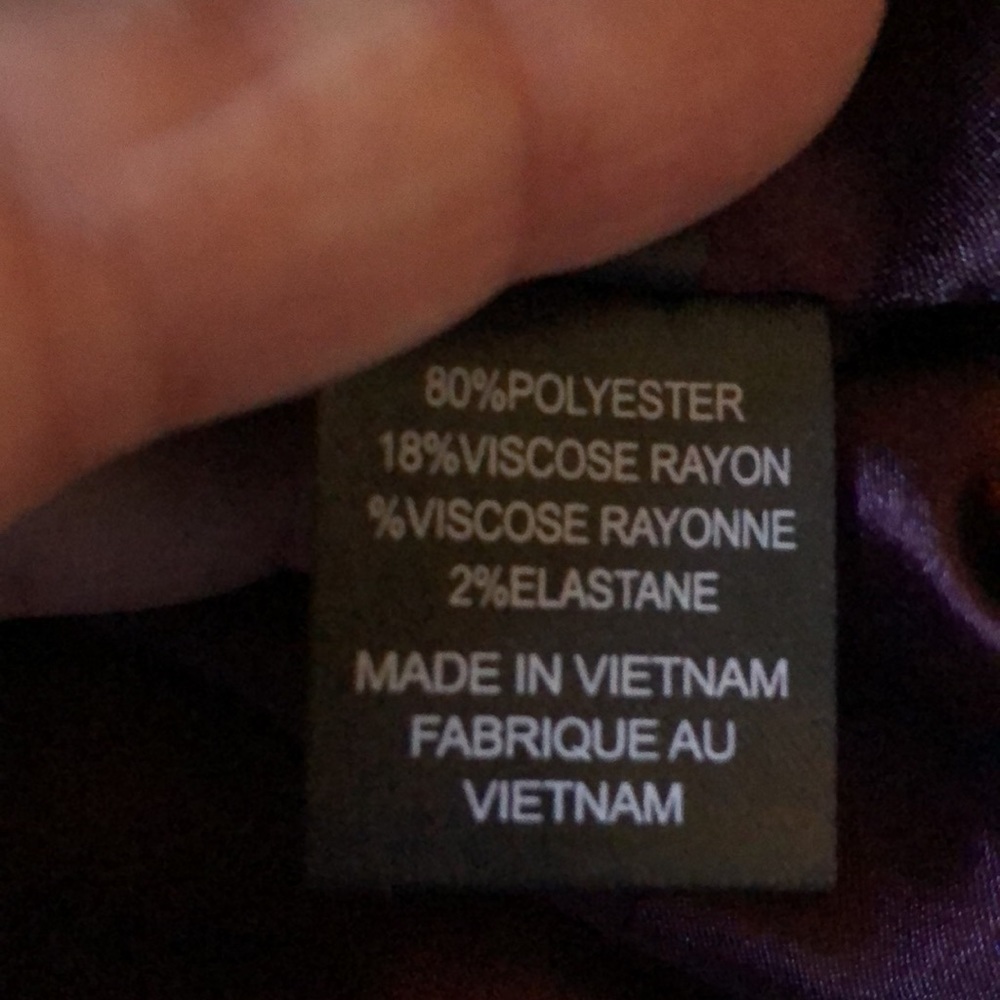 Tahari Plum Ruffle Coat - Picture 8 of 9